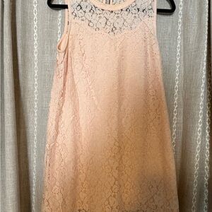 Monteau Pink Lace Dress